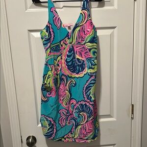 Lilly Pulitzer Pink and Blue Floral Mini Dress